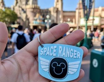Buzz Space Ranger, soporte para MagicBand+ Plus de Disney, llavero Puck Pals para MagicBand+ Plus, pulsera Puck Pals de Disney Icon Keeper