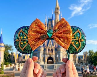 Brave Princess Magical Place Theme Park Micky Stirnband Minnie Bow Maus Ohr Stirnband Halloween Cosplay Film Charakter Kopf Accessoires