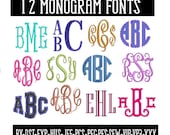 Embroidery Monogram Font Bundle: Multi-Sized Machine Embroidery (PES, JEF, BX)