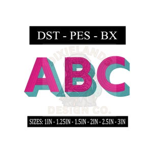 Embroidery Shadow Block monogram design bundle, bx font, machine embroidery, monogram font, embroidery machine, pes font, dst format files