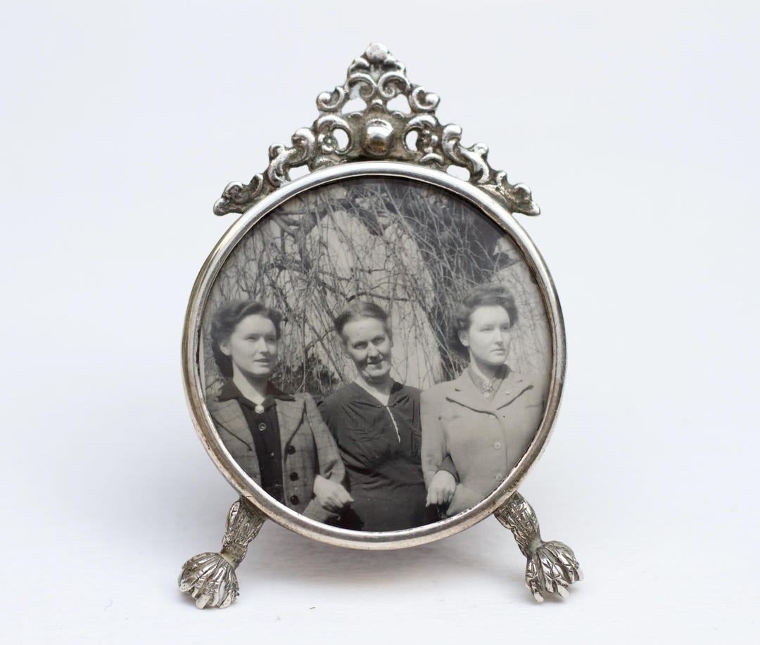 Mlp Frames Victorian Sterling Silver Miniature Photo Frame - Ornate Lion Feet - Etsy
