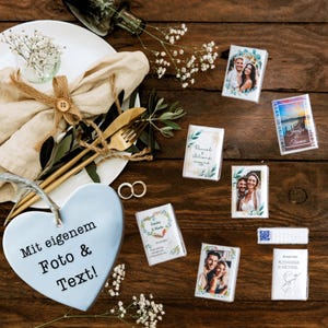 Printed wedding tissues – 80 or 150 packs of 10 – custom photo & text – personalized favor – unique and hygienic keepsake