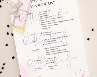 Printable Party Planning Checklist: Event Organizer PDF (Instant Download