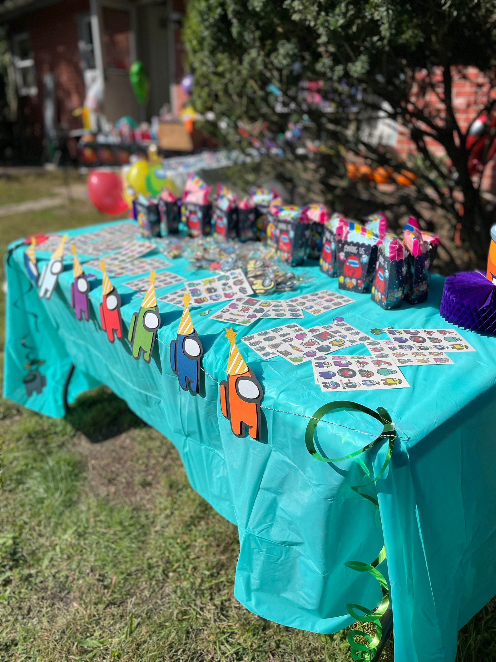 Among Us Birthday Banner Among Us Birthday Banner Among Etsy