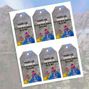 GORILLA TAG BIRTHDAY Birthday Thank You Kids Birthday Gorilla Tag Gamer Birthday Party Printable Digital