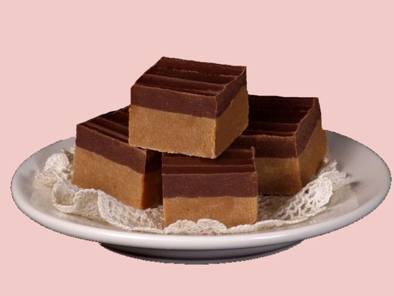 1 1/4 lb Chocolate and Peanut Butter Fudge image 1