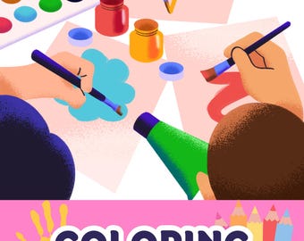 Kids Coloring Book - 136 Fun Pages with Animals, Dinosaurs, Vehicles, Holidays & More | Printable PDF in A4 and US Letter