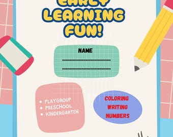 Printable Kids Activity Book | 148 Pages of Fun Learning, Coloring & Puzzles | Ages 5-8 | 300 DPI PDF | Instant Download