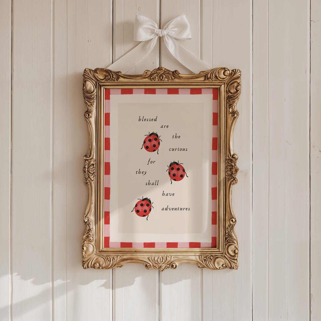 Lady Bug Adventures Art Print | Printable Wall Art, Digital Download - Etsy