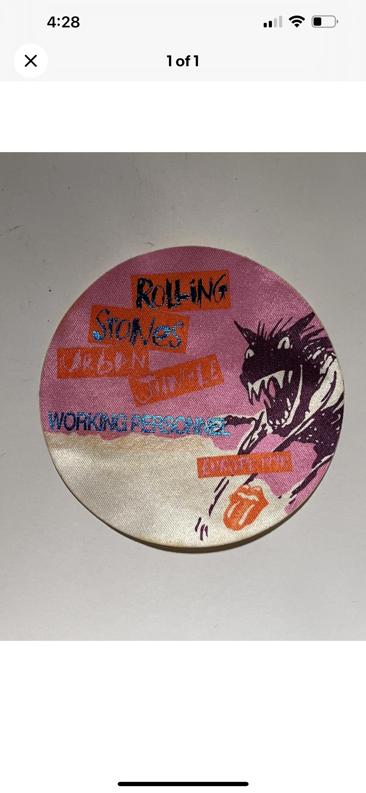 ローリング・ストーンズ サテン バックステージパス アーバン