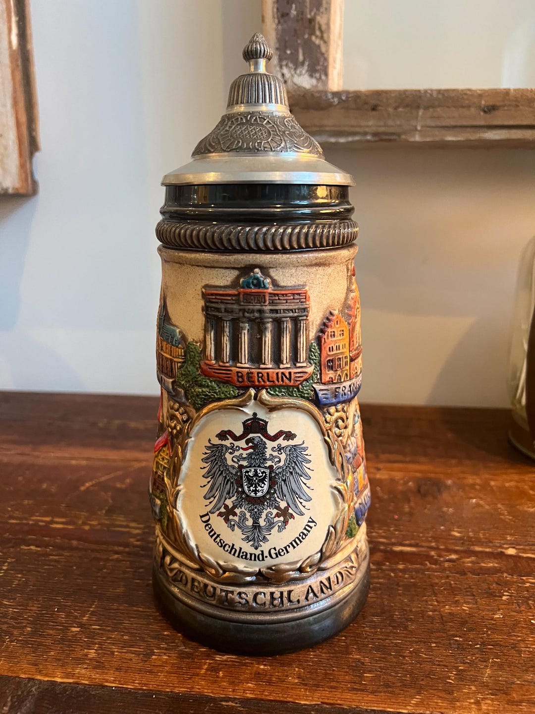 Vintage Zoller & Born Limited Edition Deutschland Beer Stein. Hand