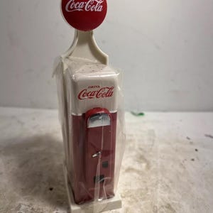 Vintage 1993 Coca Cola Verkaufsautomat Gas Pump Salz und Pfefferstreuer Set 5 &quot;H