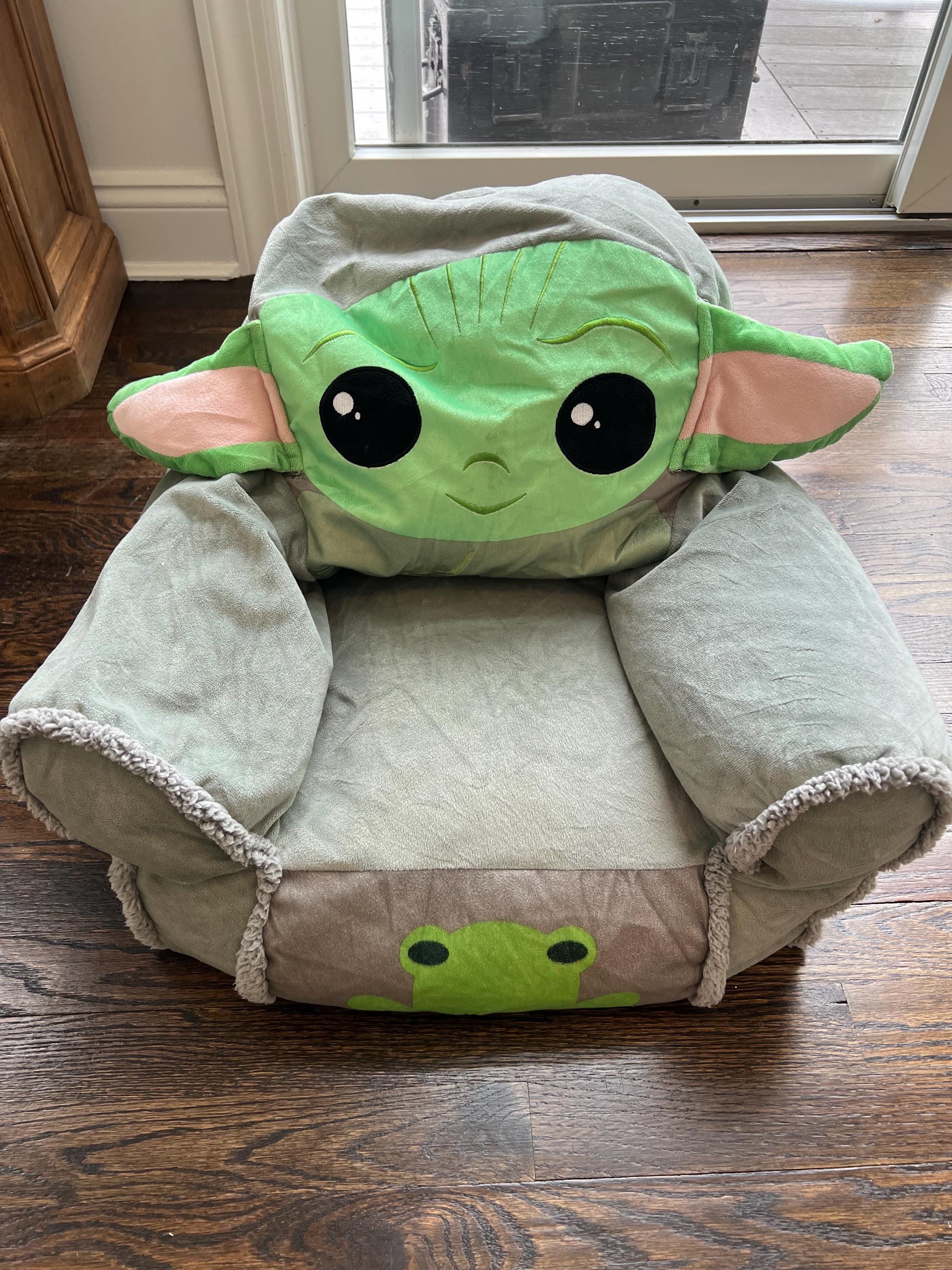 Star Wars Mandalorian Bean Bag Chair Star Wars Green Yoda Gray