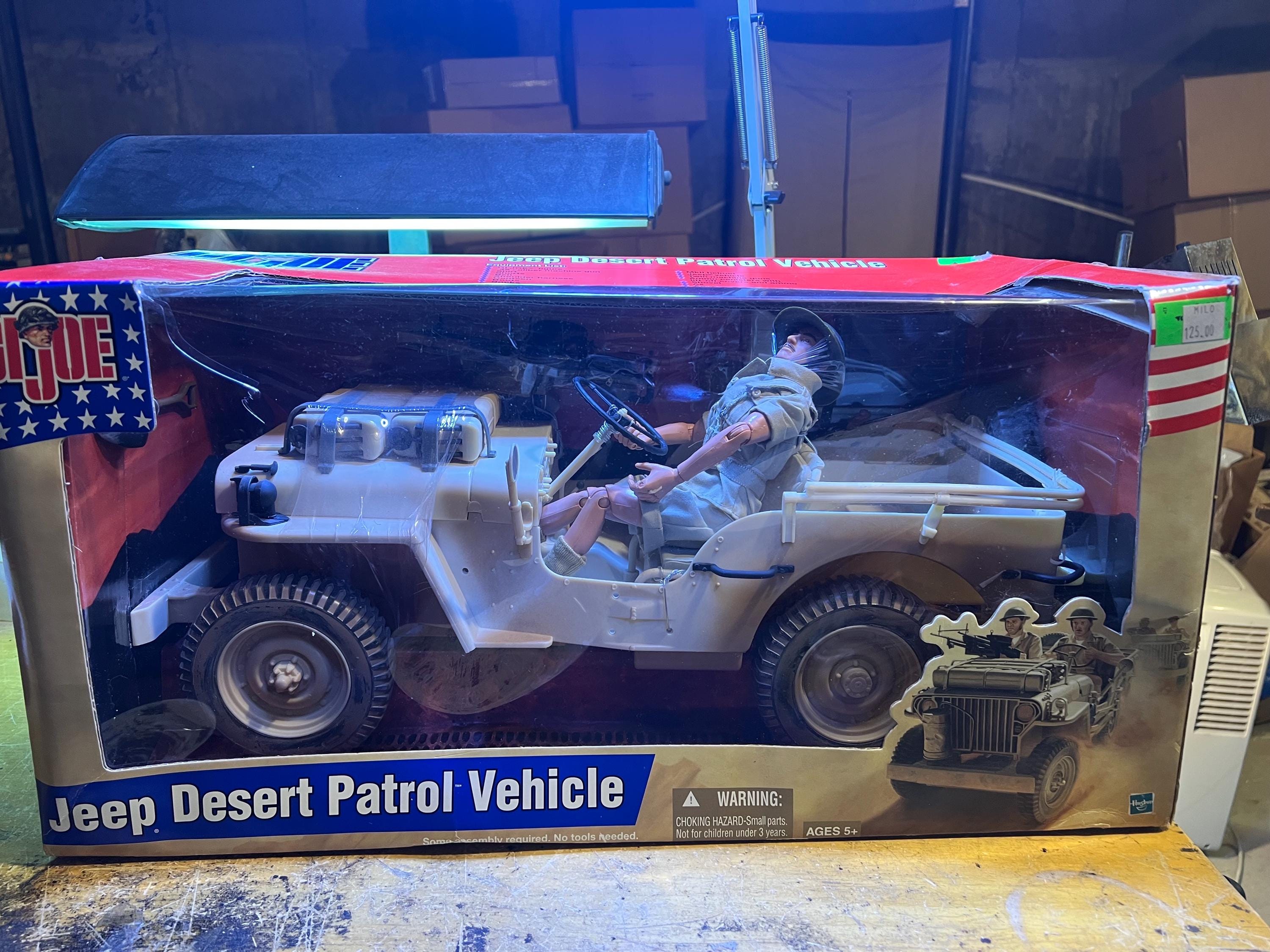 デザートパトロールジープ 機関銃付き G.I.ジョー ジープ デザートパトロールビークル 20インチ アクション