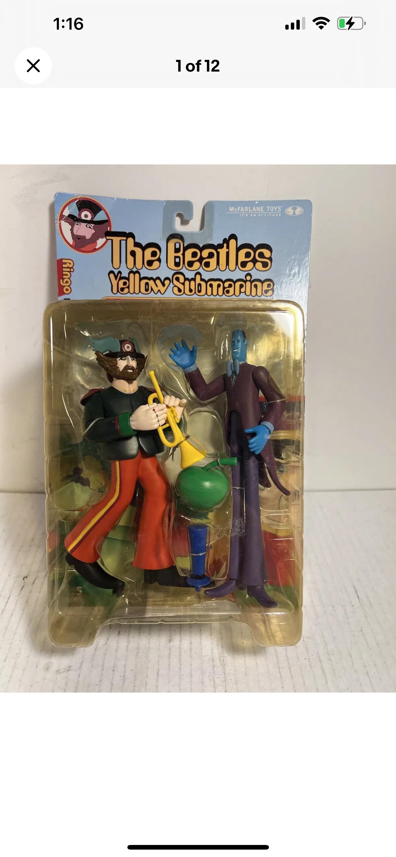 ビートルズ/JOHN,PAUL,E & RINGO Ringo W/ Apple Bonker* the Beatles Yellow Submarine Figures