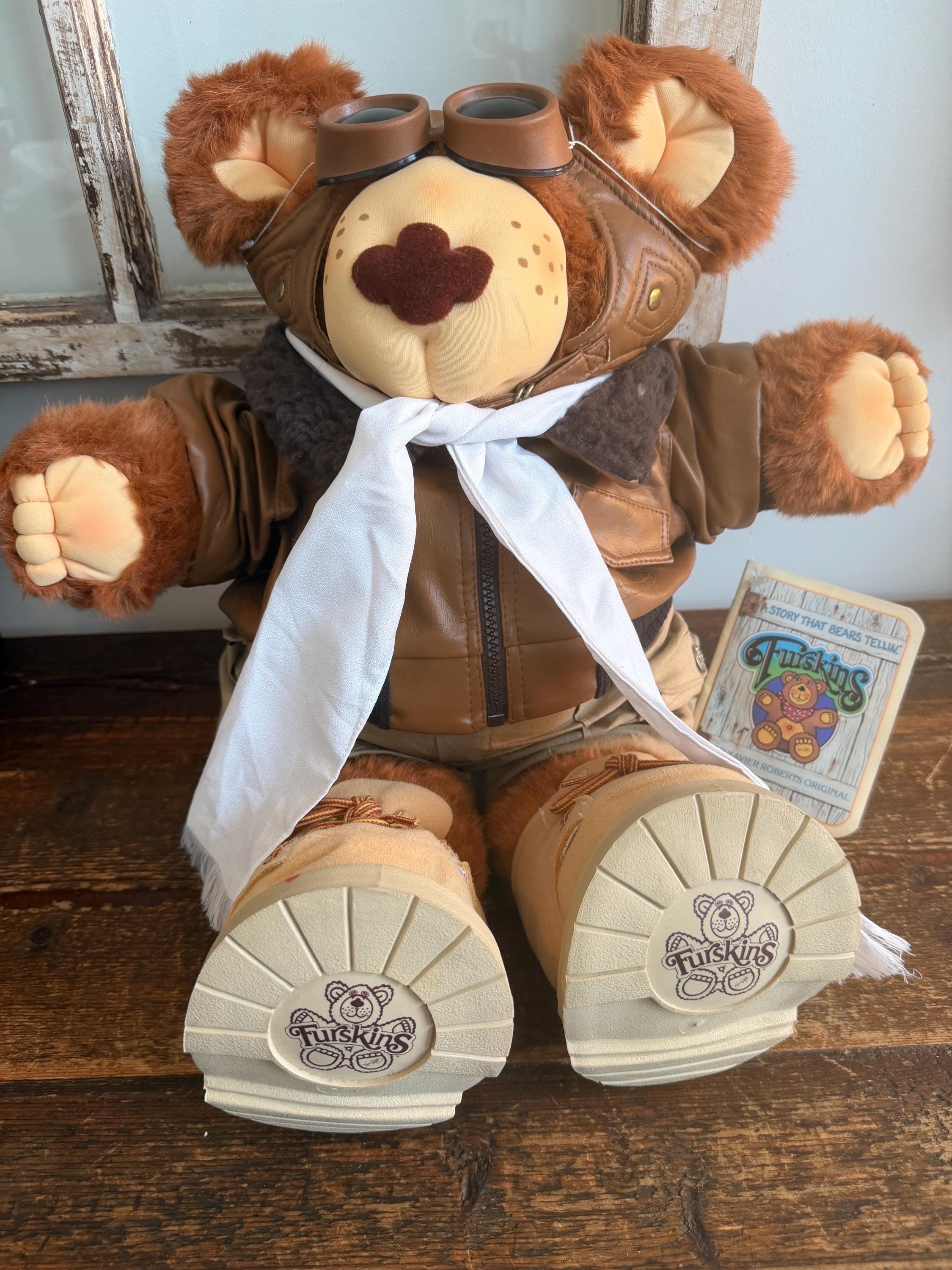 Vintage 1986 Orville T. Furskin Pilot Teddy Bear by Xavier Roberts