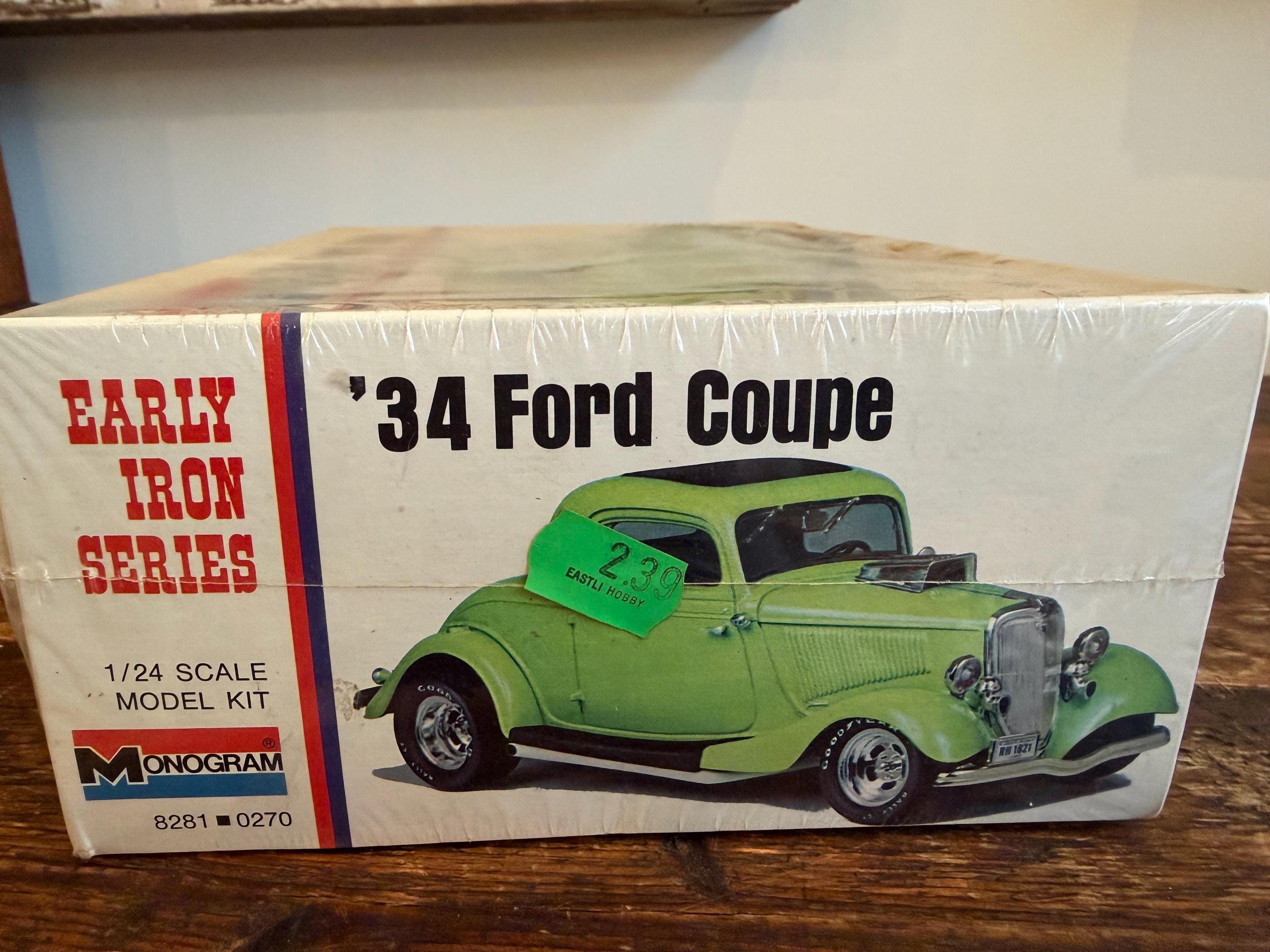 Monogram 34 Ford Coupe Early Iron Series 1973 Kit# 8281 Sealed Kit