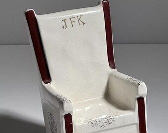 Antique Arrow 1962 JFK Kennedy Rocking Chair Salt Pepper Shakers
