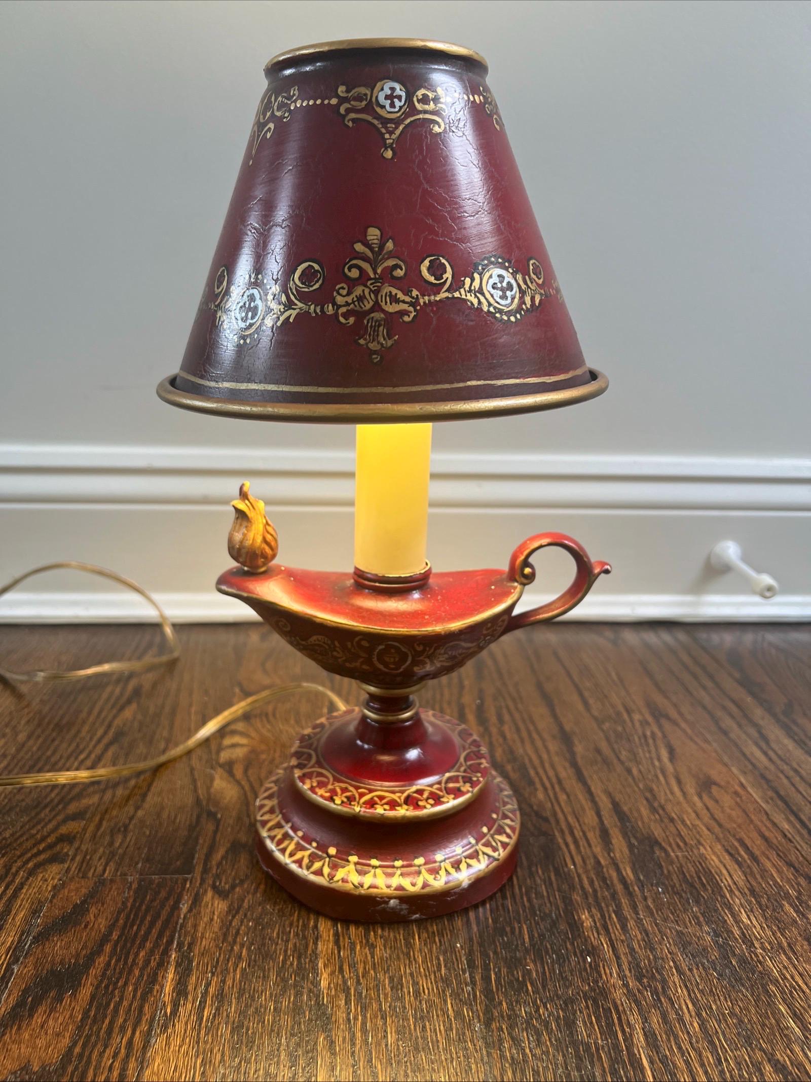 1920年代 フランス アンティーク 大きなお花の可愛いアトリエランプ＊