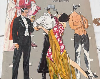 Muñecas de papel de Rudolph Valentino, de Tom Tierney. En perfecto estado.