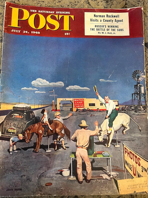 Saturday Evening Post 1948ノーマンロックウェル The Saturday Evening Post July 24 1948 Artist is Norman Rockwell