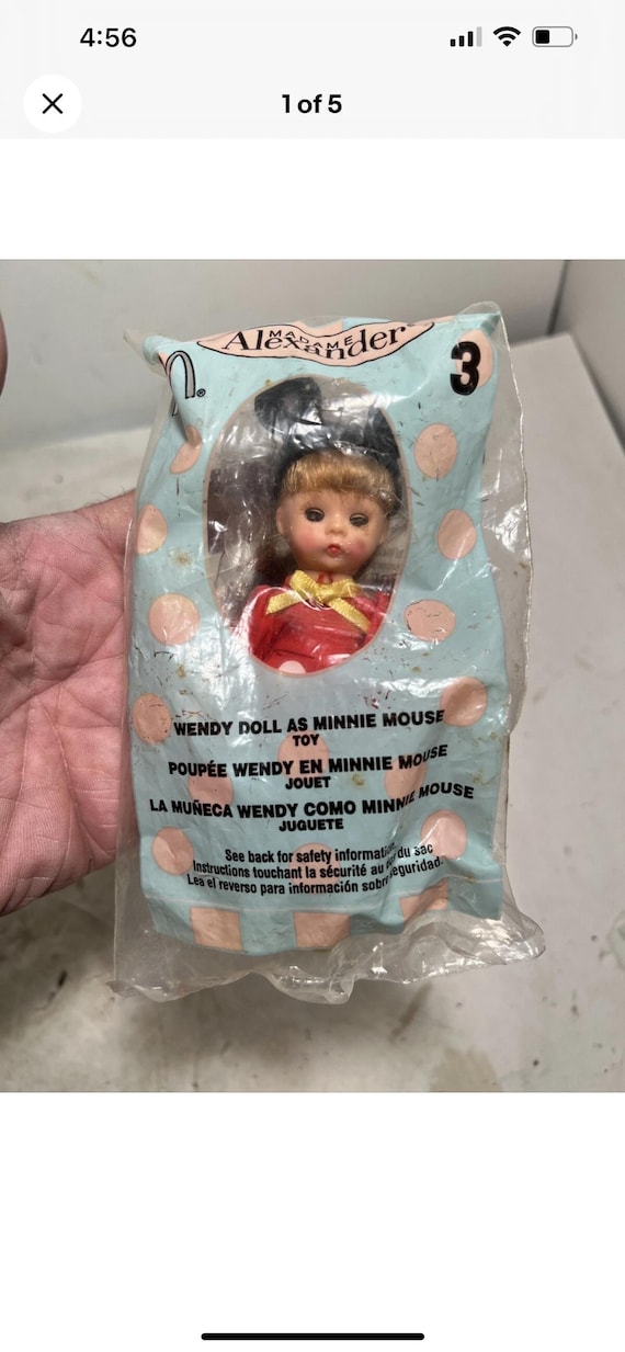 2004 Mcdonald's Happy Meal Madame Alexander Wendy Doll as Minnie