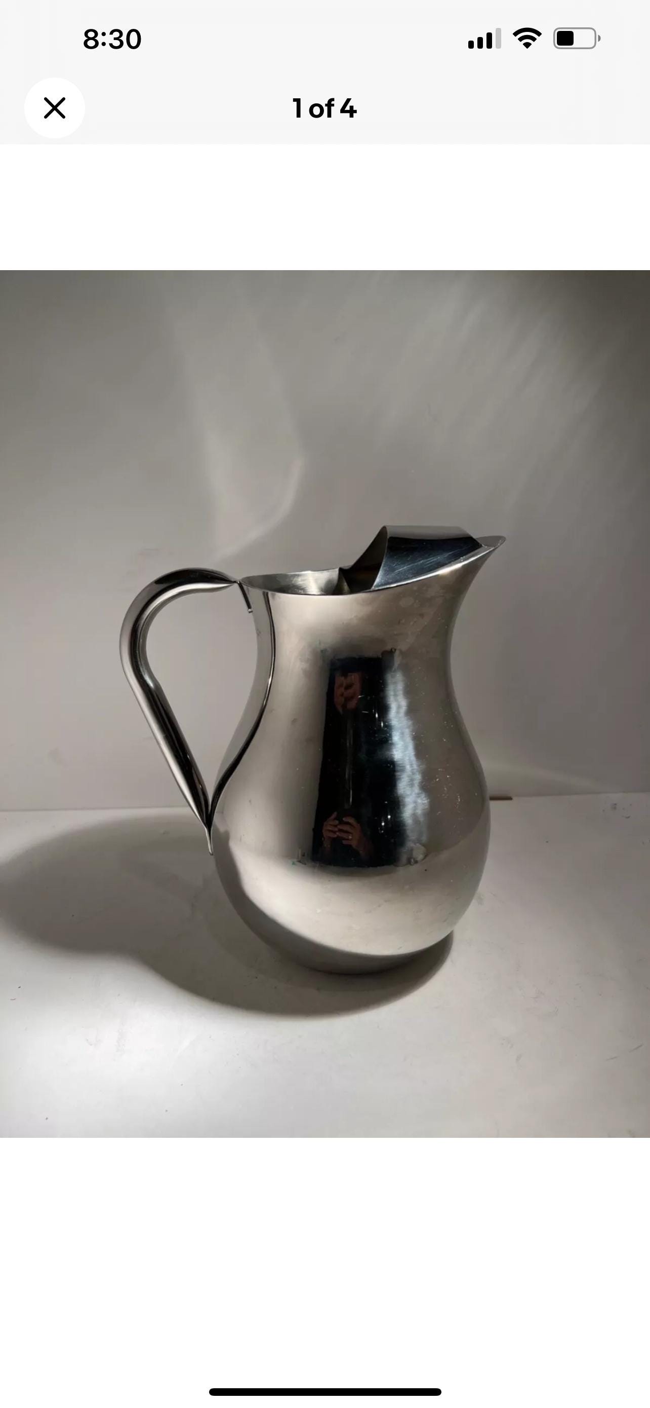 銀牙　湯呑み Silver water jug set - Etsy 日本