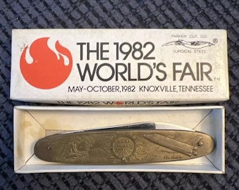 Vintage Pocket Knife Parker Cutlery Co. 1982 World's Fair