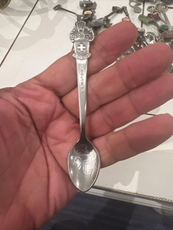 未使用　ROLEX BUCHERER スプーンセット　非売品 Vintage Rolex Bucherer Lucerne Spoon, Etched Souvenir - Etsy