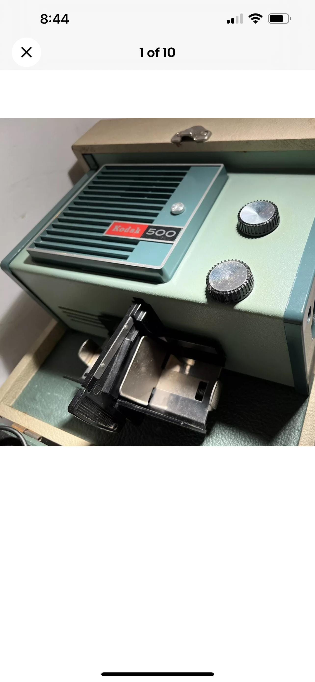 Vintage Kodak 500 Model B Slide Projector in Carrying Case