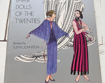 Vintage 1978 1ère édition ERTÉ Fashion Paper Dolls des années 20 Susan Johnston