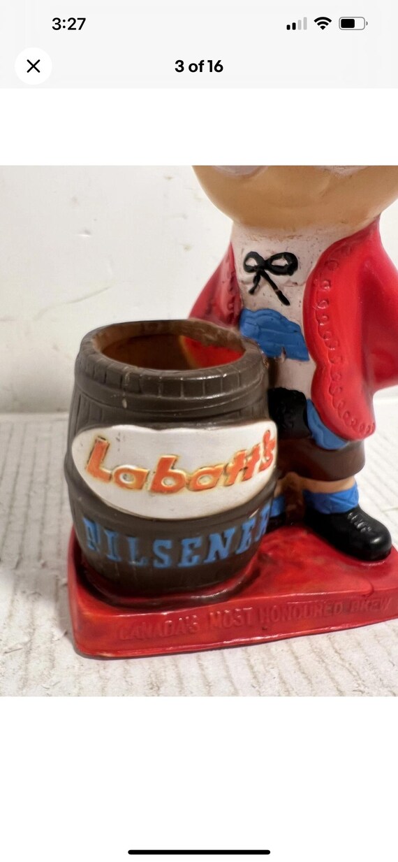 Vintage 1960s / 70 Labatt's Pilsner Beer Vinyl Lederhosen Man Cave