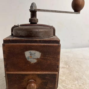 Vintage Peugeot Freres Coffee Grinder Mill Made in France