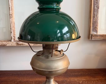 Lámpara de queroseno antigua Rayo de tiro central, 1900-1920