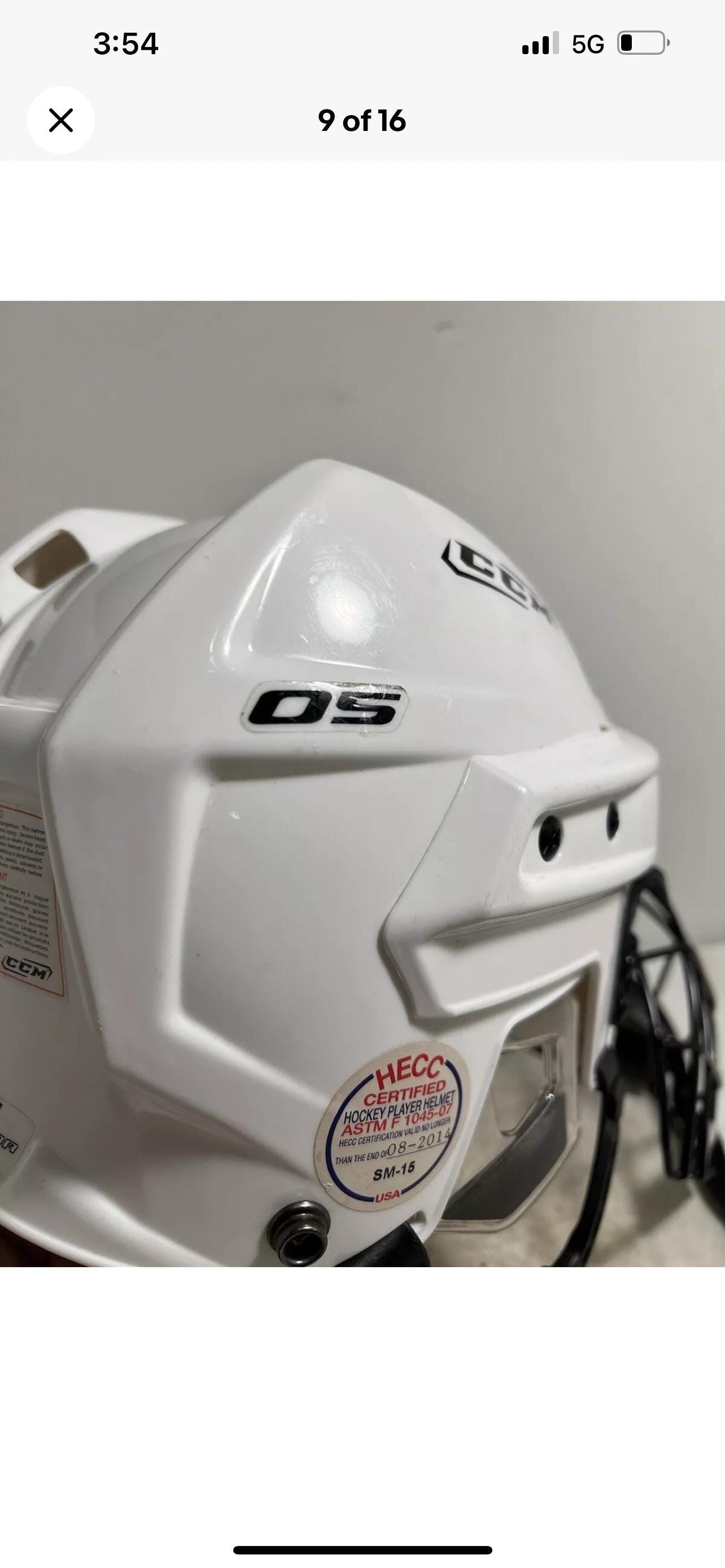 Casque De Crosse Cascade S - Blanc, Taille M, Homme, Adulte (Occasion)