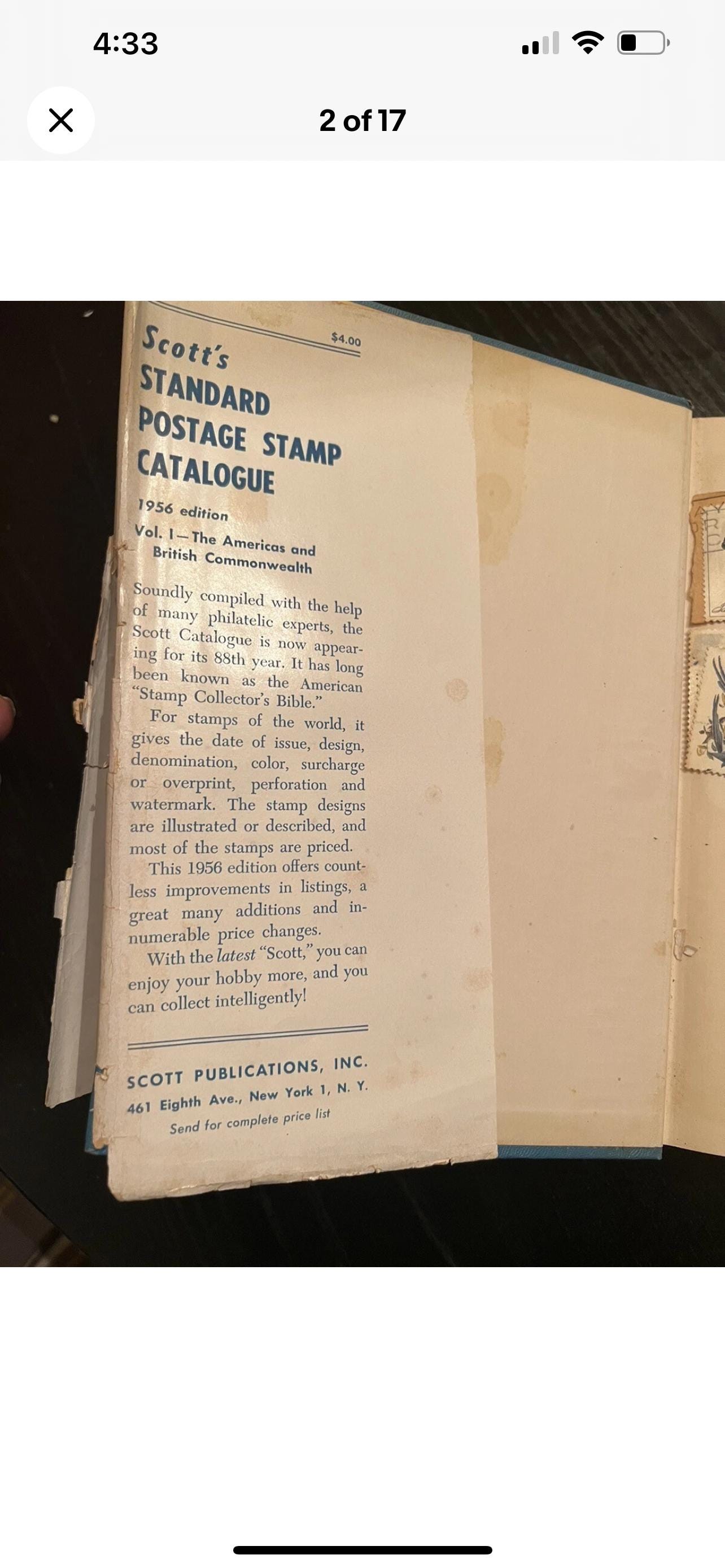 Scotts Standard Postage Stamps Catalogue Volume I 1956 Book - Etsy