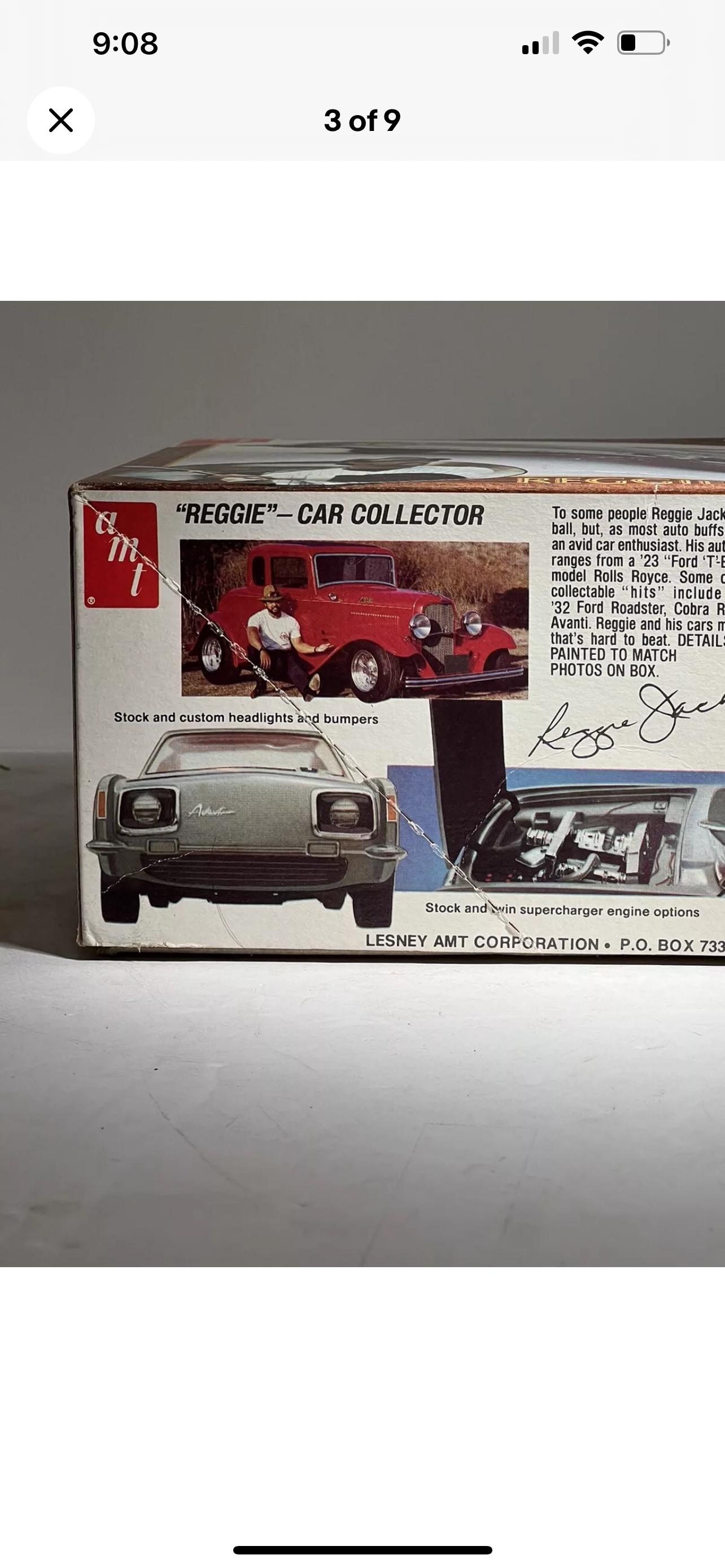 Amt Matchbox Studebaker Avanti 1963 Reggie Jackson 1/25 Model Kit