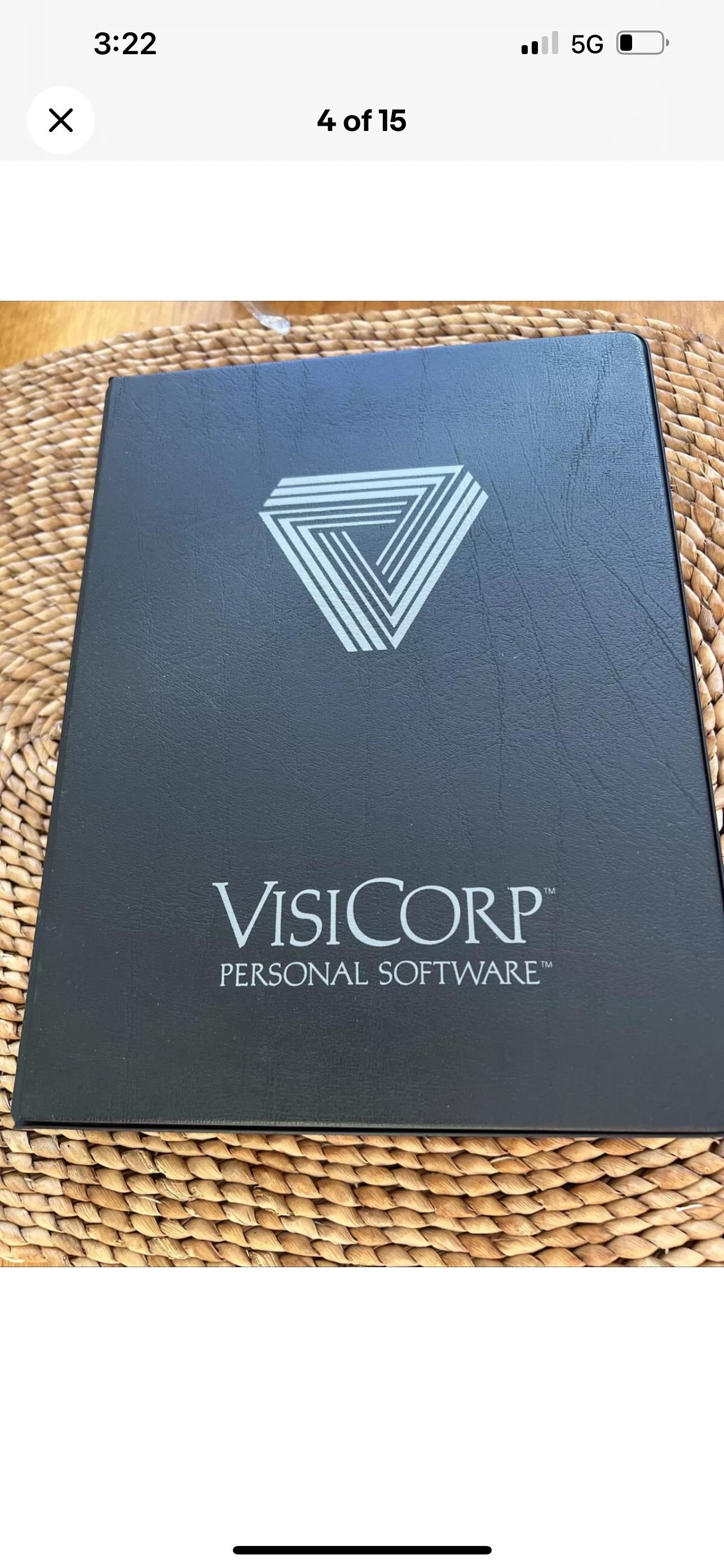 Visicalc Visicorp ディスク、ユーザーガイド、ボックス付き