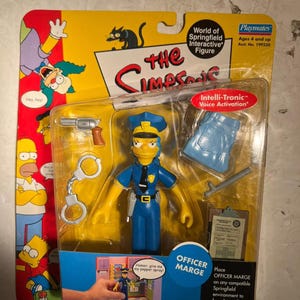 新品未開封 The Simpsons フィギュア OFFICER MARGE Playmates Toys The Simpsons Series 7: Officer Marge Action
