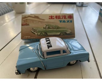 1950年代フォードファーレーンブリキ　ヨネザワ製約400mmブリキフリクション ヴィンテージ 1965 フォード フェアレーン タクシー キャブ