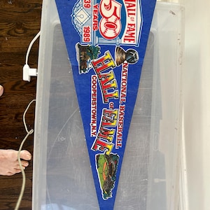 50th Anniversary 1939-89 Baseball Hall of Fame Cooperstown 29&quot; Pennant