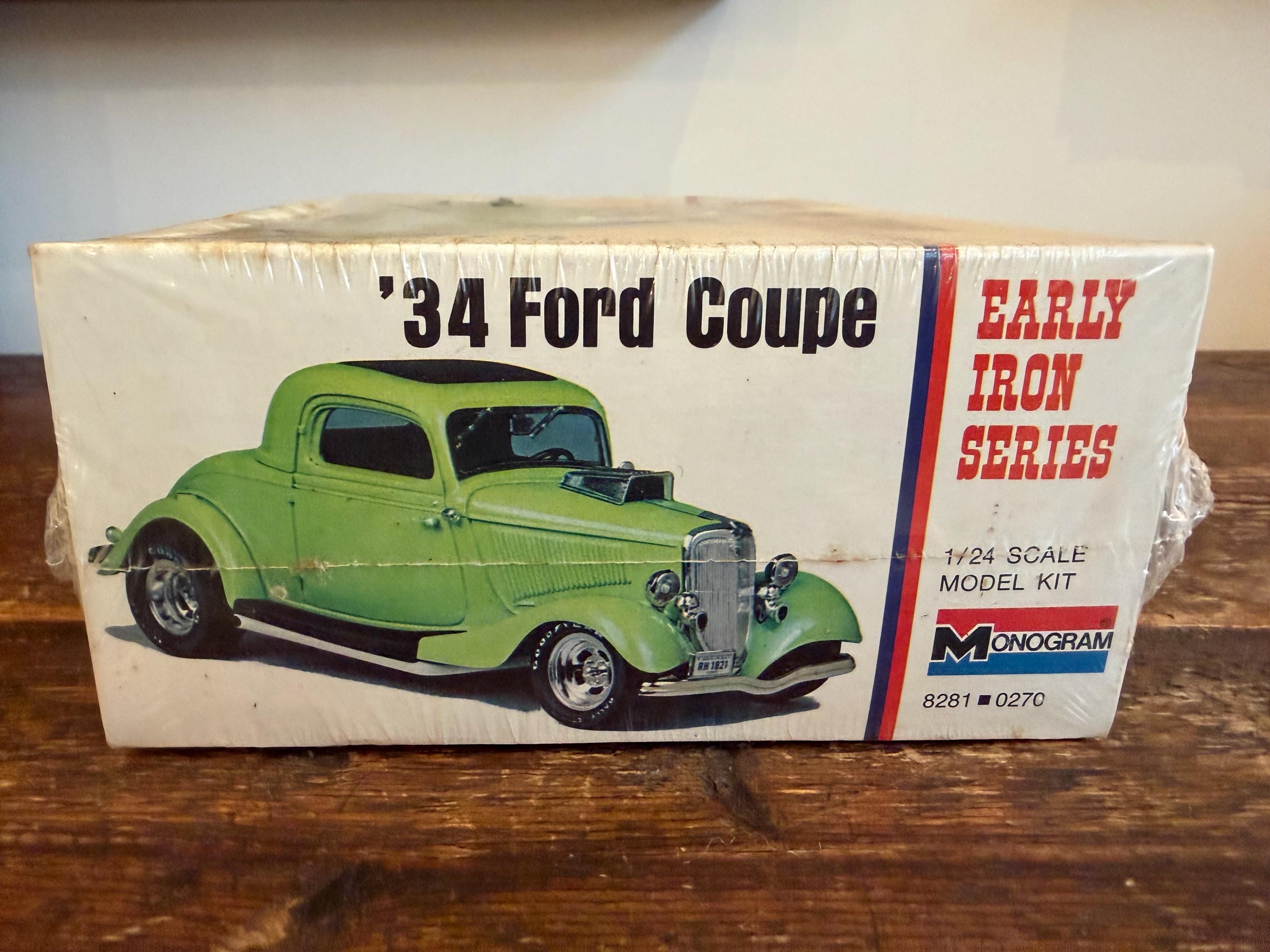 Monogram 34 Ford Coupe Early Iron Series 1973 Kit# 8281 Sealed Kit