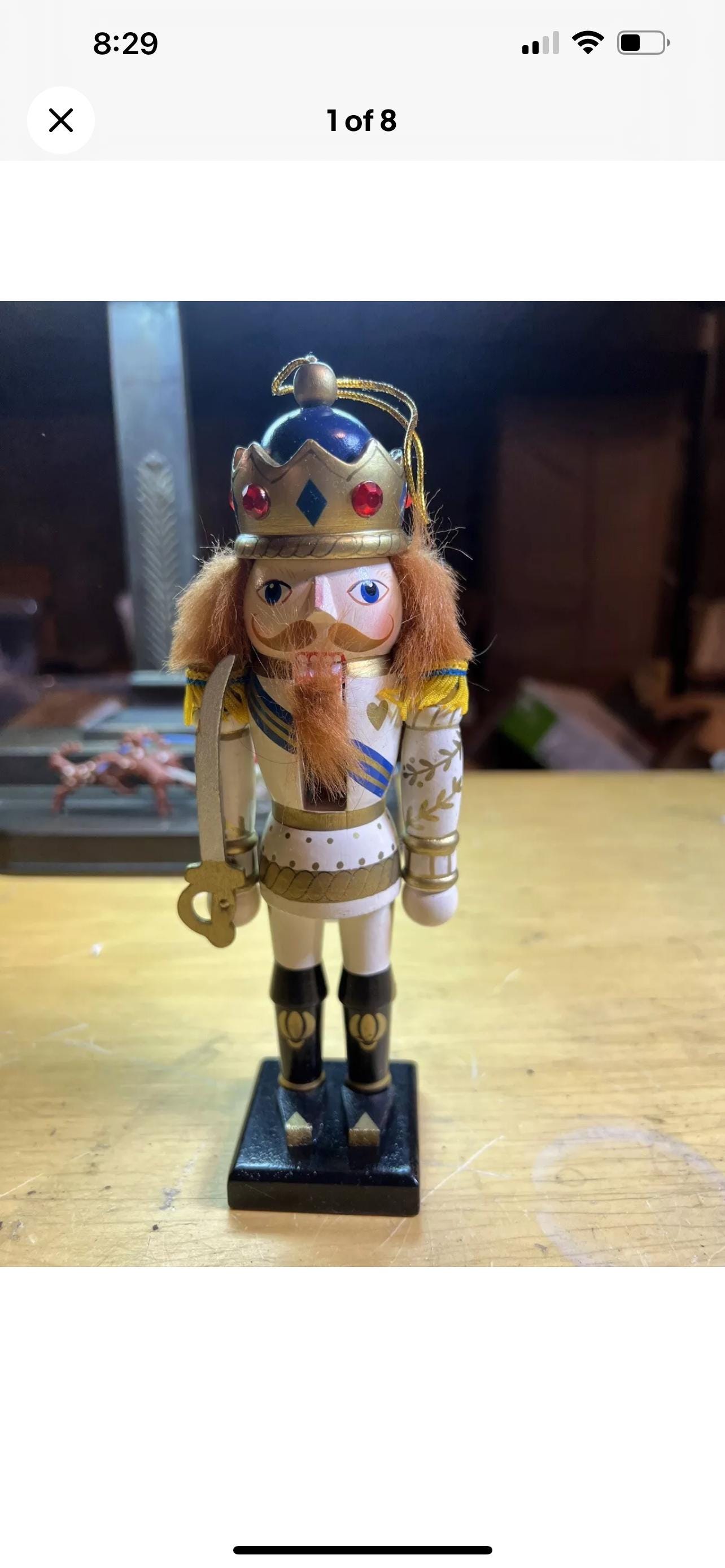 クリスマスウッド くるみ割り人形 未塗装 キングソルジャー