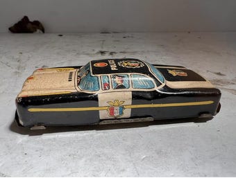 Miniature Vintage 1970's - Taxi Friction Car MF 713 - Vert - Avec Boîte