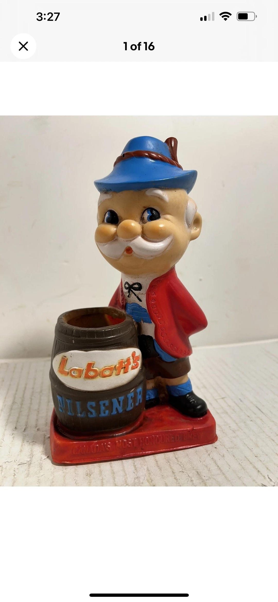 Vintage 1960s / 70 Labatt's Pilsner Beer Vinyl Lederhosen Man Cave Bar ...