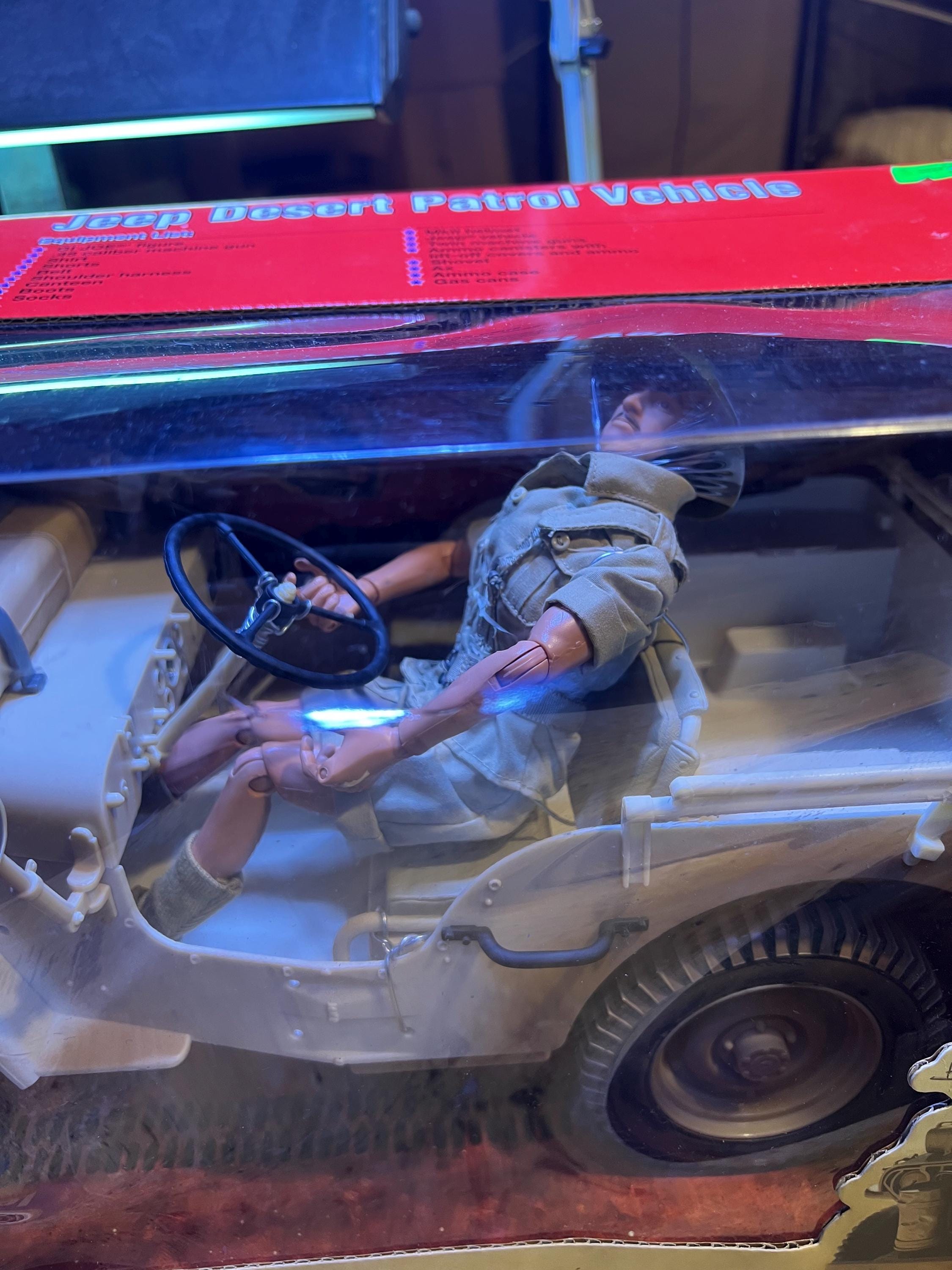 デザートパトロールジープ 機関銃付き G.I.ジョー ジープ デザートパトロールビークル 20インチ アクション