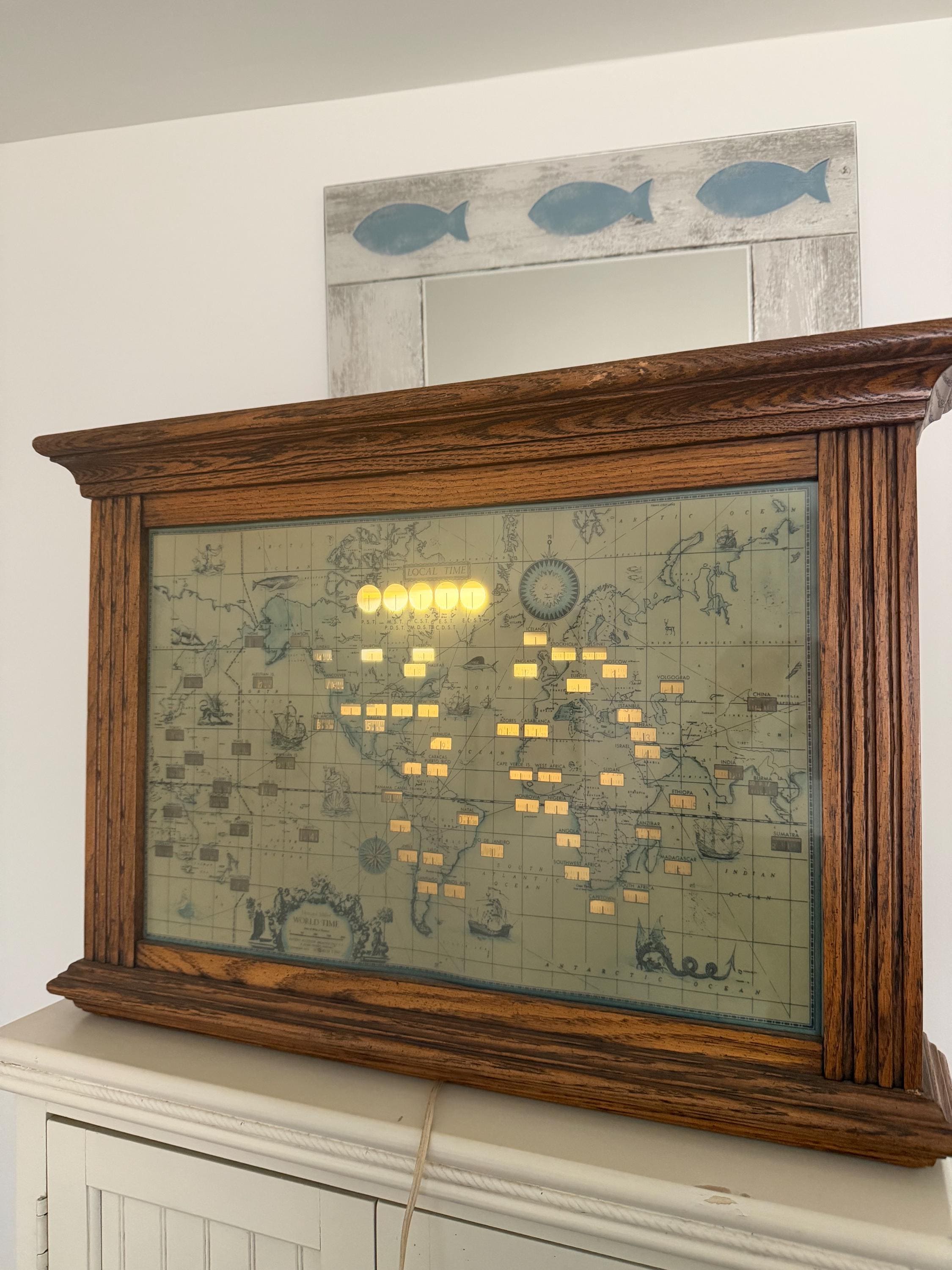 Howard Miller World Clock - Etsy