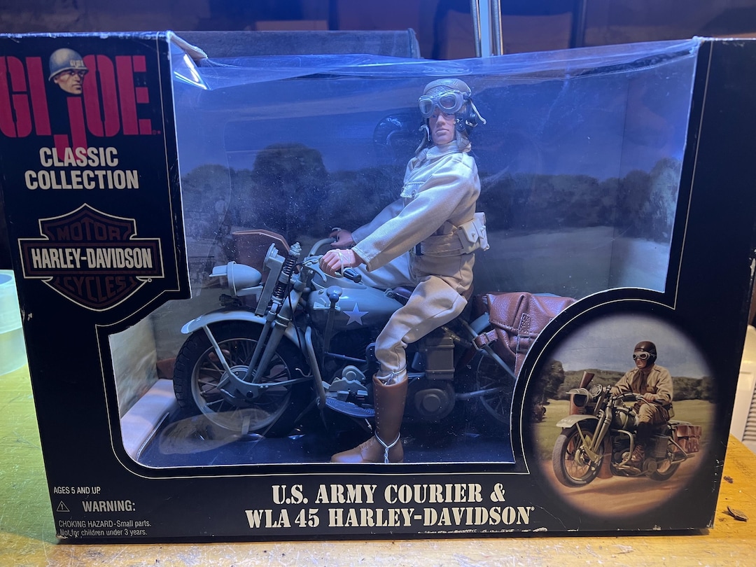 NIB GI Joe Classic Collection U.S. Army Courier & WLA 45 Harley