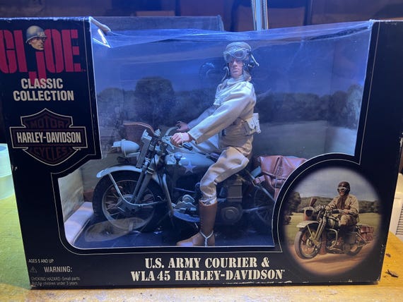 NIB GI Joe Classic Collection U.S. Army Courier & WLA 45 Harley