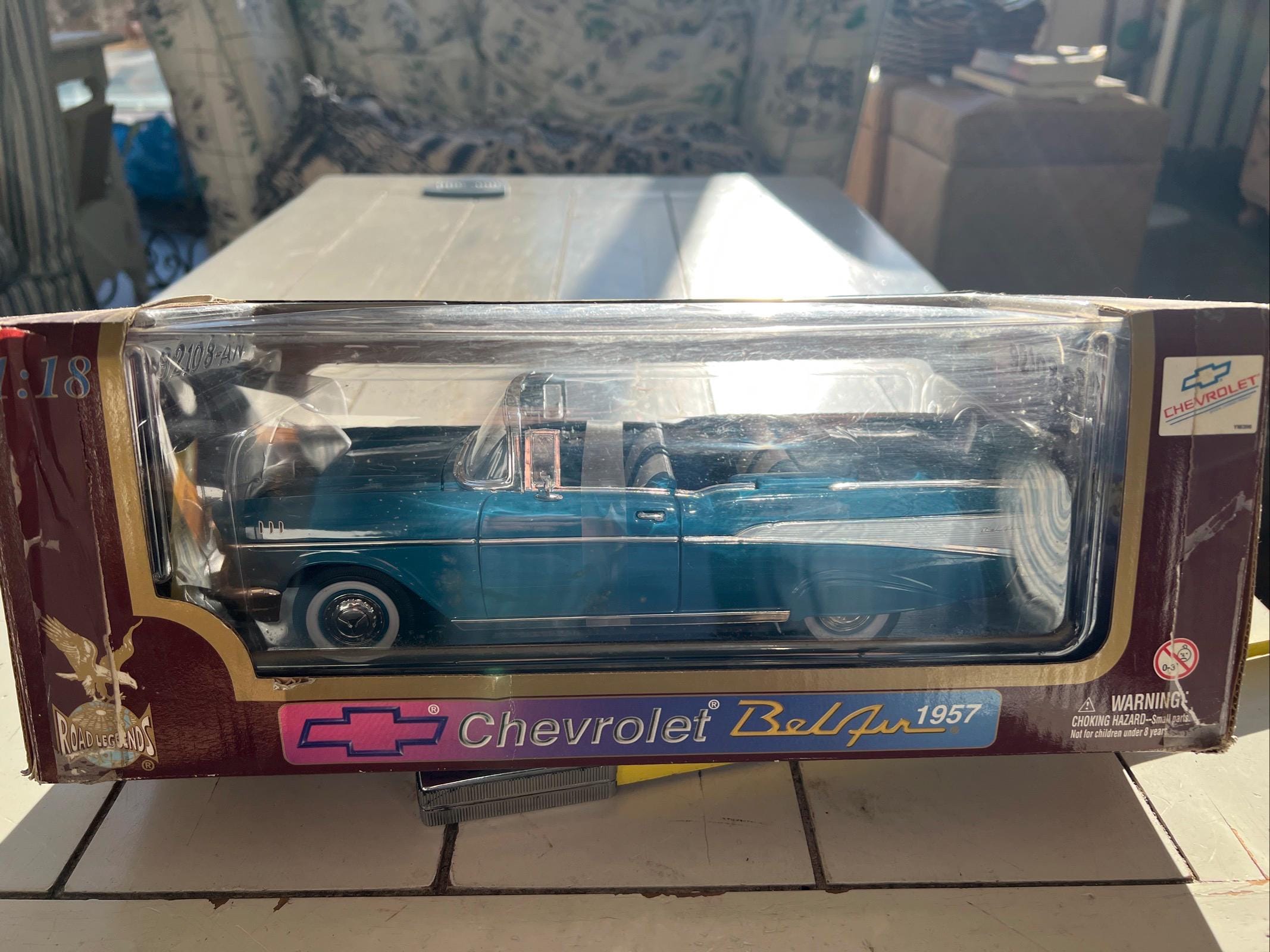 Road Legends Collection 1957 Aqua Blue Chevrolet Belair